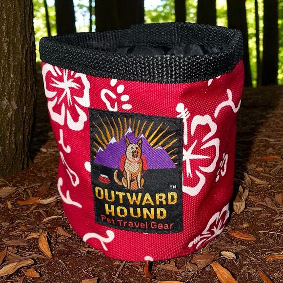 Outward Hound Dog Bowl Travel Gear Water Expand Collapse Hike Walk Camp Pet 5" - Picture 1 of 11